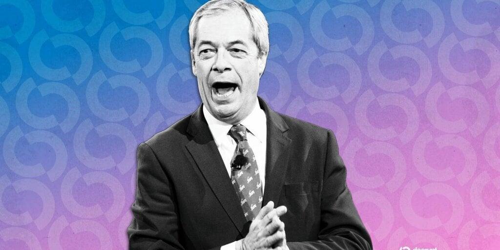 “我是你们的捍卫者”：奈杰尔·法拉奇为英国加密货币改革辩护
