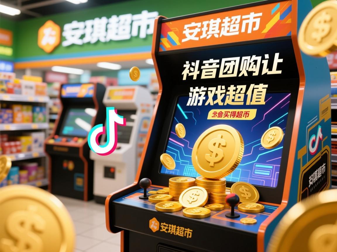 安琪超市，抖音团购让游戏币买得超值