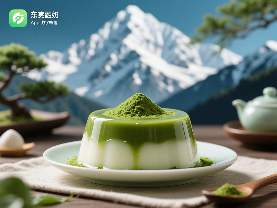 雪山抹茶奶冻App，当东方禅意遇见数字味蕾