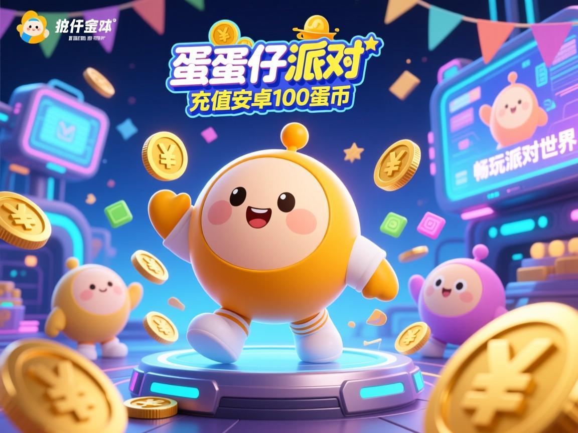 蛋仔派对充值安卓100蛋币，解锁欢乐，畅玩派对世界
