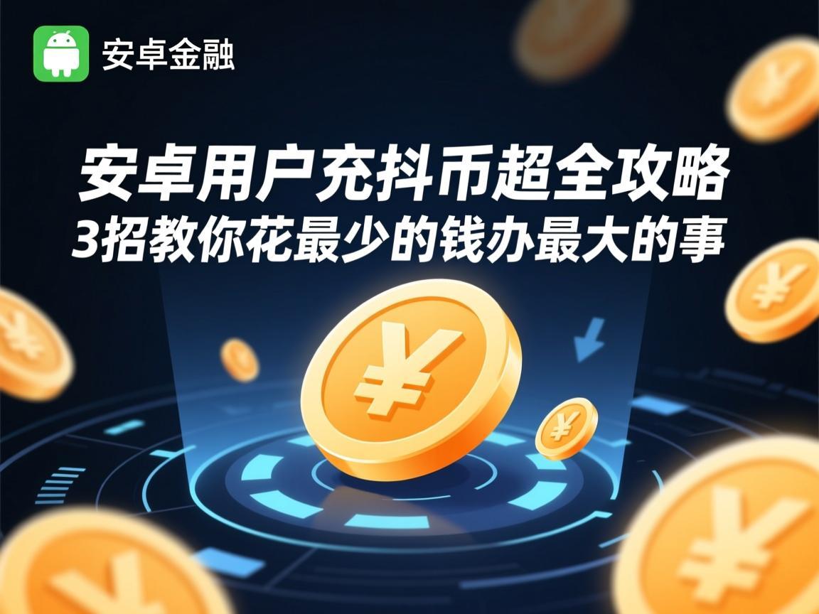 安卓用户充抖币超全攻略，3招教你花最少的钱办最大的事