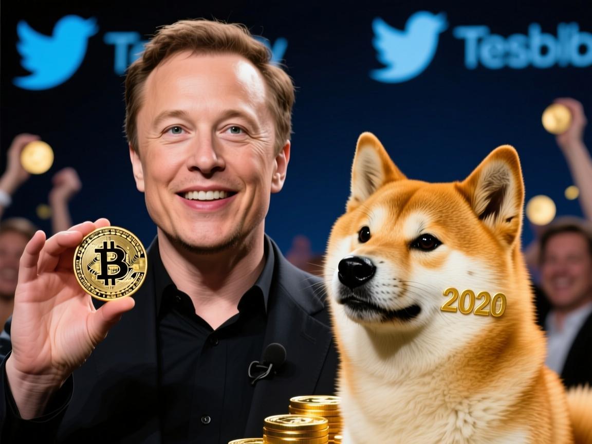 2020年，马斯克与狗狗币的意外联动，堪称加密货币史上最富戏剧性的民间狂欢。这一年，特斯拉CEO马斯克在推特上多次提及狗狗币，让这个诞生于2013年的梗币从边缘走向主流