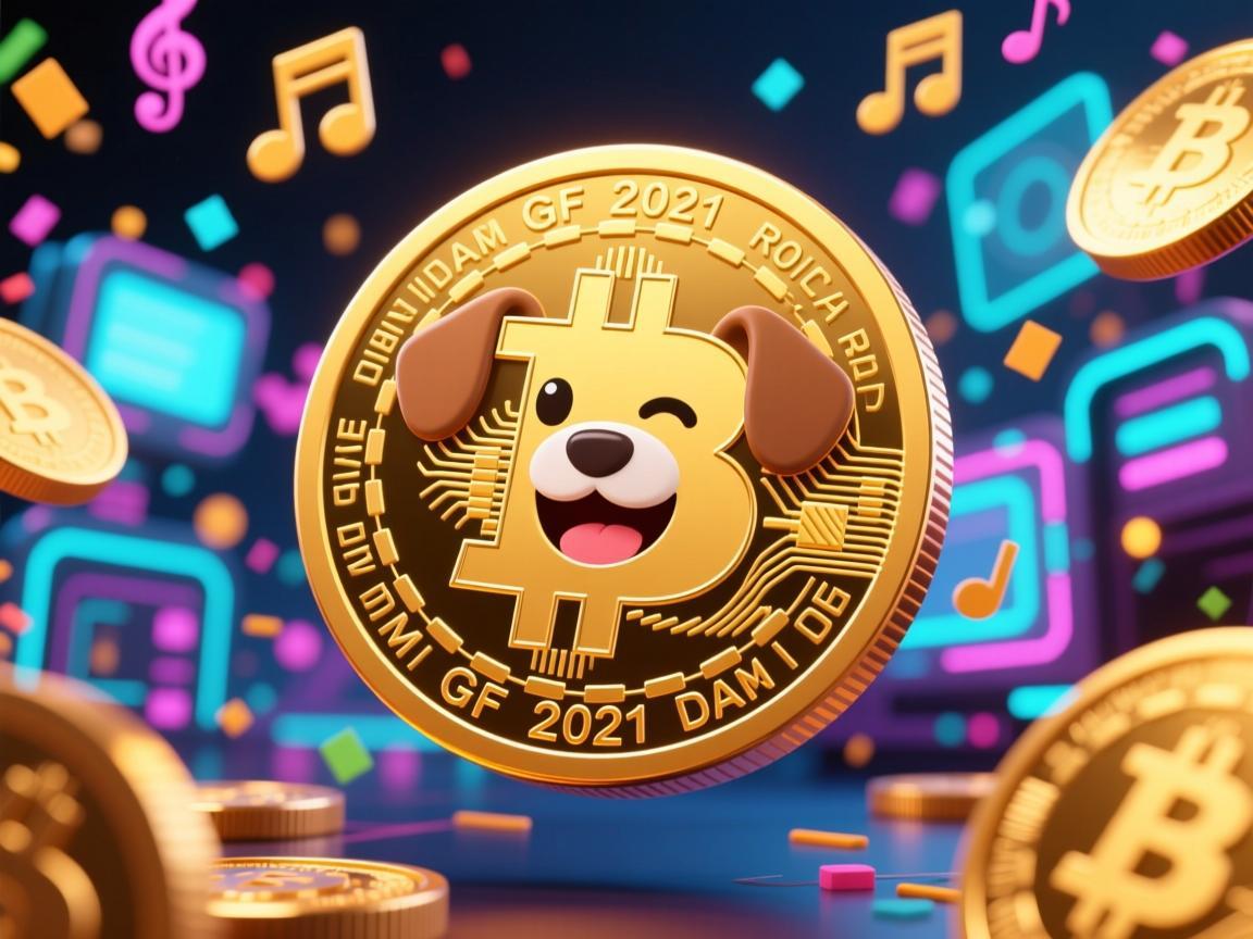 狗狗币表情包GIF，2021年加密狂欢的视觉狂欢曲