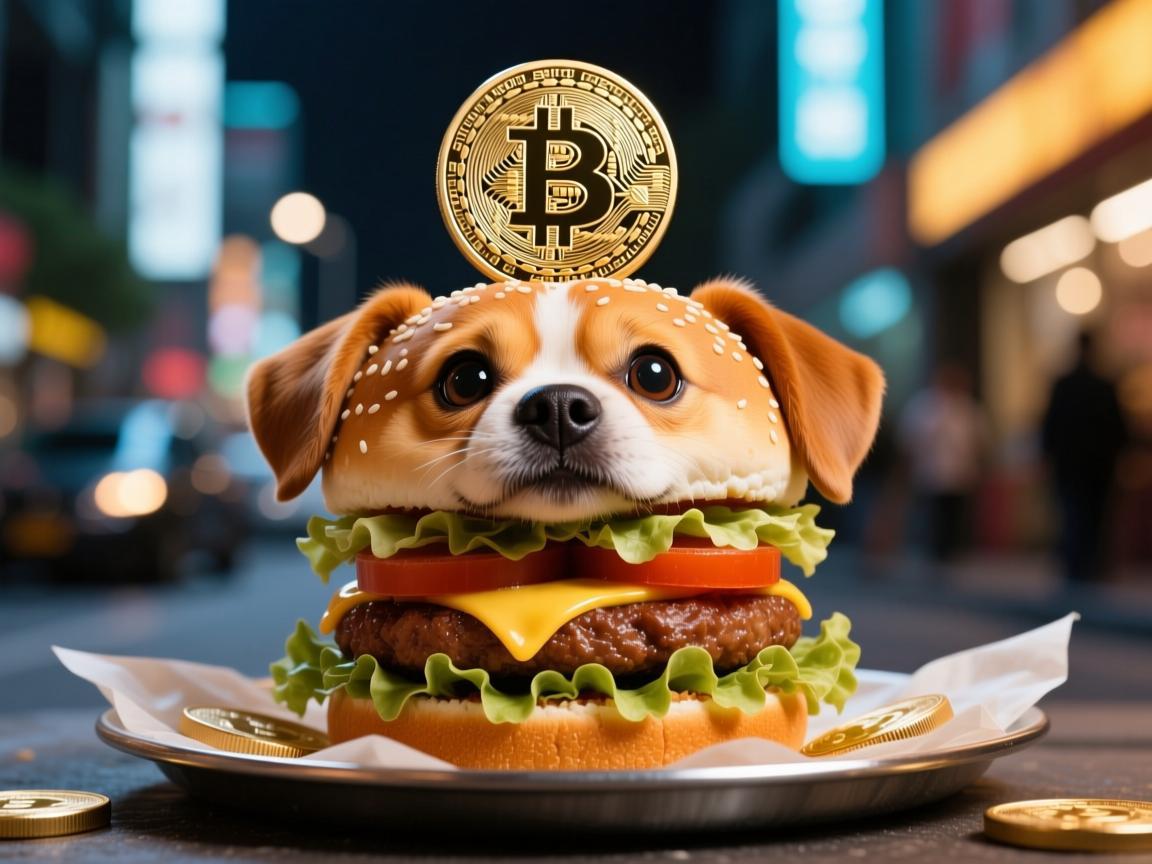 狗狗币秘制小汉堡，当加密货币化身街头美食奇袭味蕾