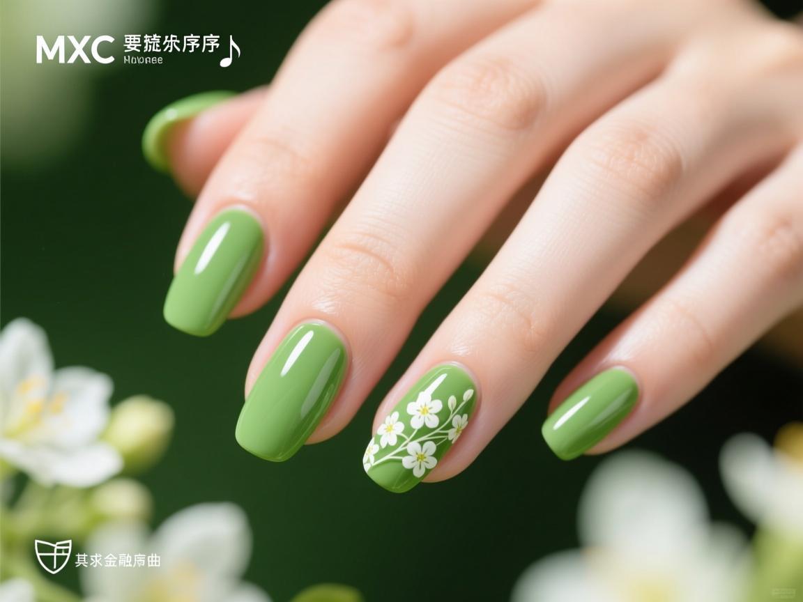 MXC抹茶绿美甲，指尖流转的春日序曲