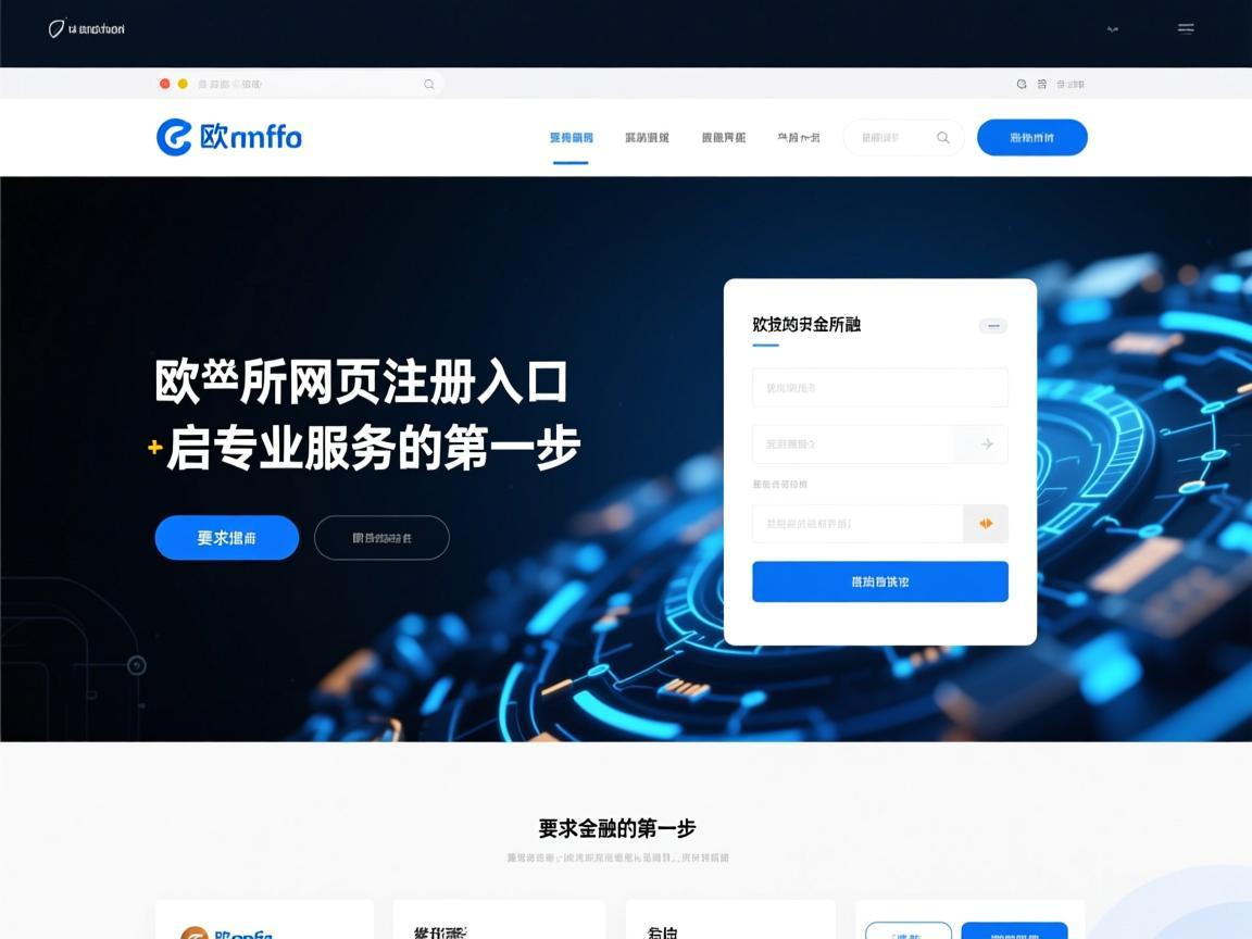 欧一所网页注册入口，开启专业服务的第一步
