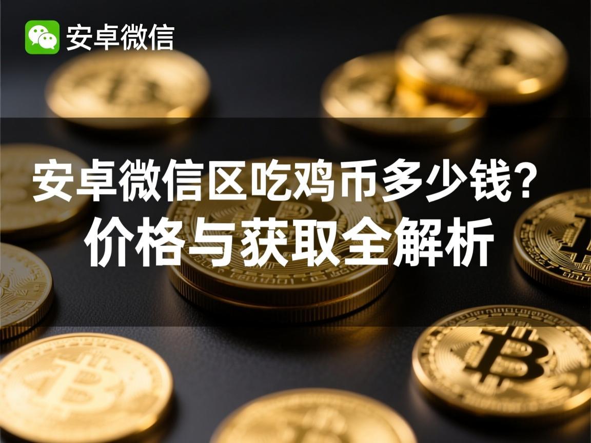 安卓微信区吃鸡币多少钱？价格与获取全解析