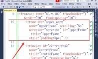vs2015网页怎么设置frameset框架