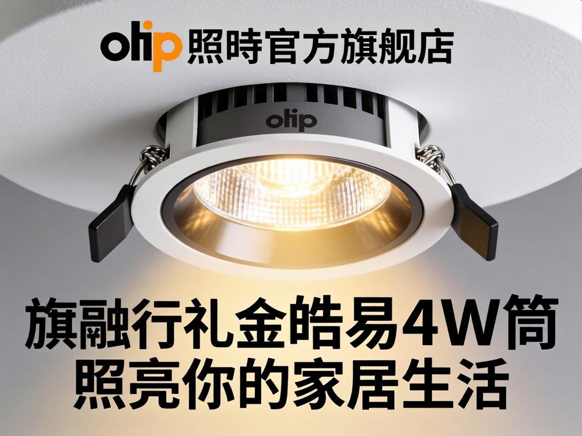 欧普照明官方旗舰店皓易4W筒灯,照亮你的家居生活