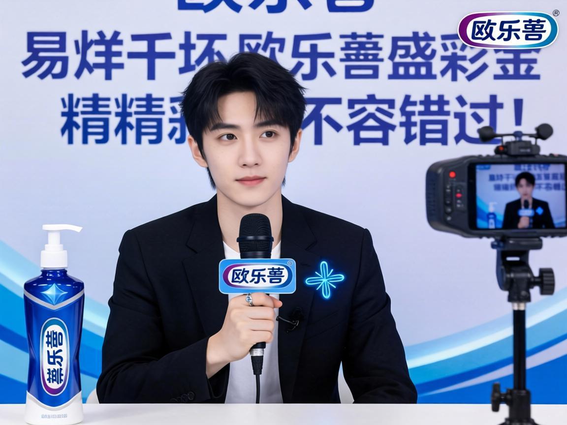 易烊千玺与欧乐B品牌携手直播，精彩瞬间不容错过！