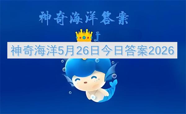 神奇海洋5月26日今日答案2026