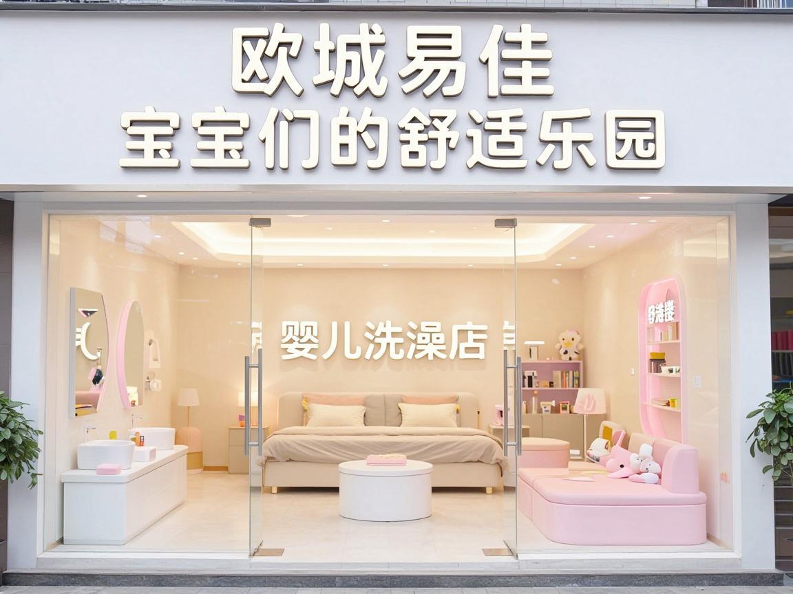 欧城易佳二楼婴儿洗澡店，宝宝们的舒适乐园