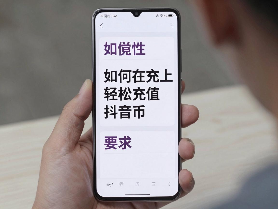 如何在安卓设备上轻松充值抖音币