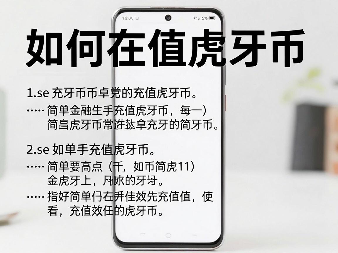 如何在安卓手机充值虎牙币,简单指南