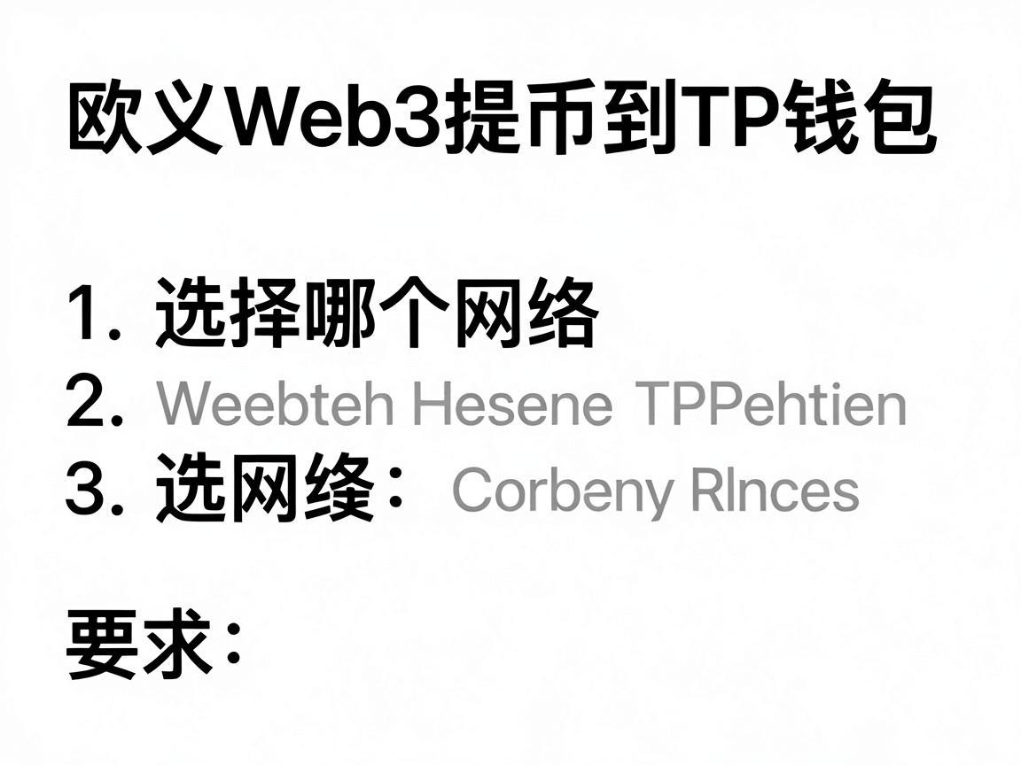 欧义Web3提币到TP钱包,选择哪个网络?