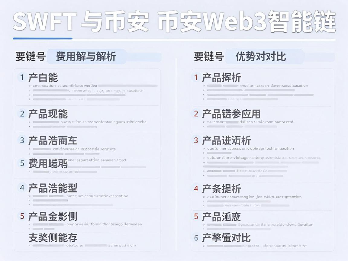 SWFT与币安Web3智能链,费用解析与优势对比