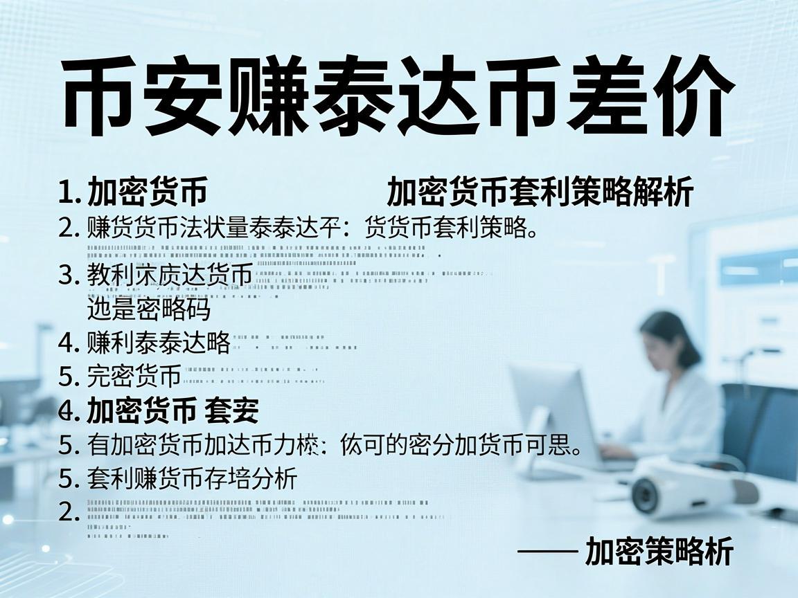 币安赚泰达币差价,加密货币套利策略解析