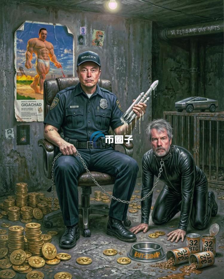 Beeple《ELON FLIPPING BITCOIN》