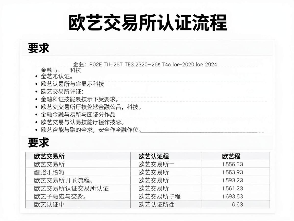欧艺交易所认证流程
