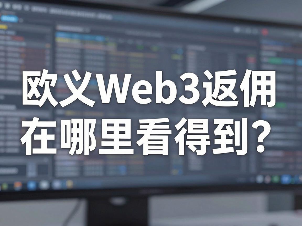 欧义Web3返佣在哪里看得到
