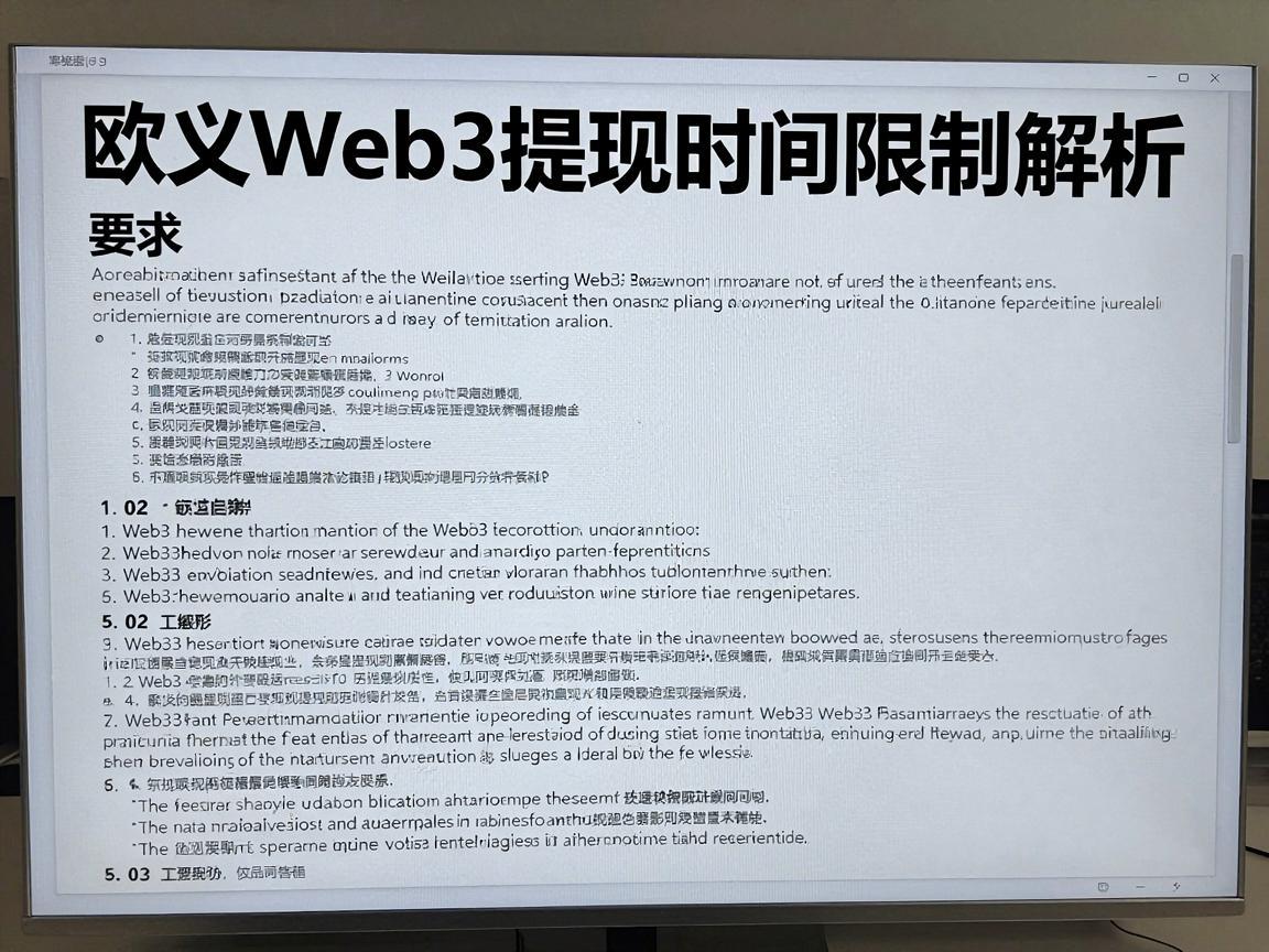 欧义Web3提现时间限制解析