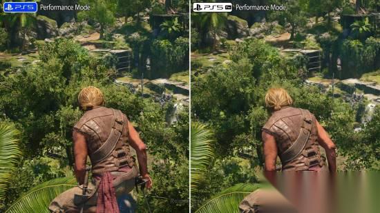 刺客信条4 黑旗 记忆重置 PS5对比PS5 Pro 差距明显