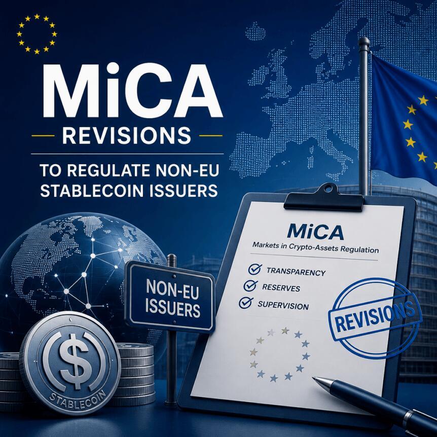 欧盟官员计划修订MiCA以监管非欧盟稳定币发行方