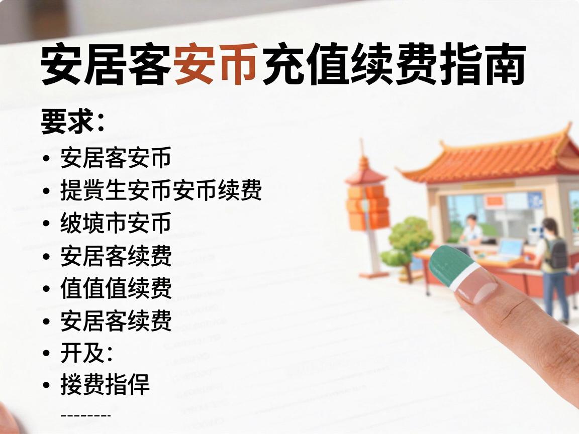 安居客安币充值续费指南