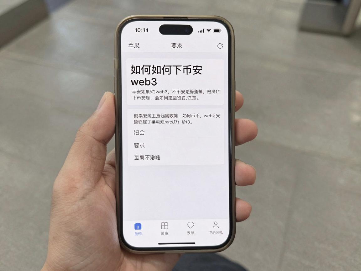 苹果手机如何下币安web3