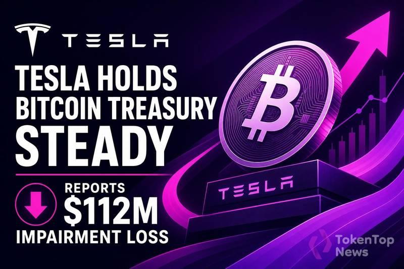 特斯拉比特币持仓保持不变，计提1.12亿美元减值损失